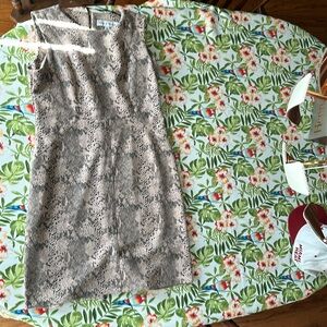 Like new faux snakeskin sheath dress